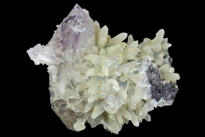 Double-Terminated Amethyst Crystal on Quartz - See Video! #163976
